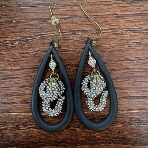 Glittery snake earrings